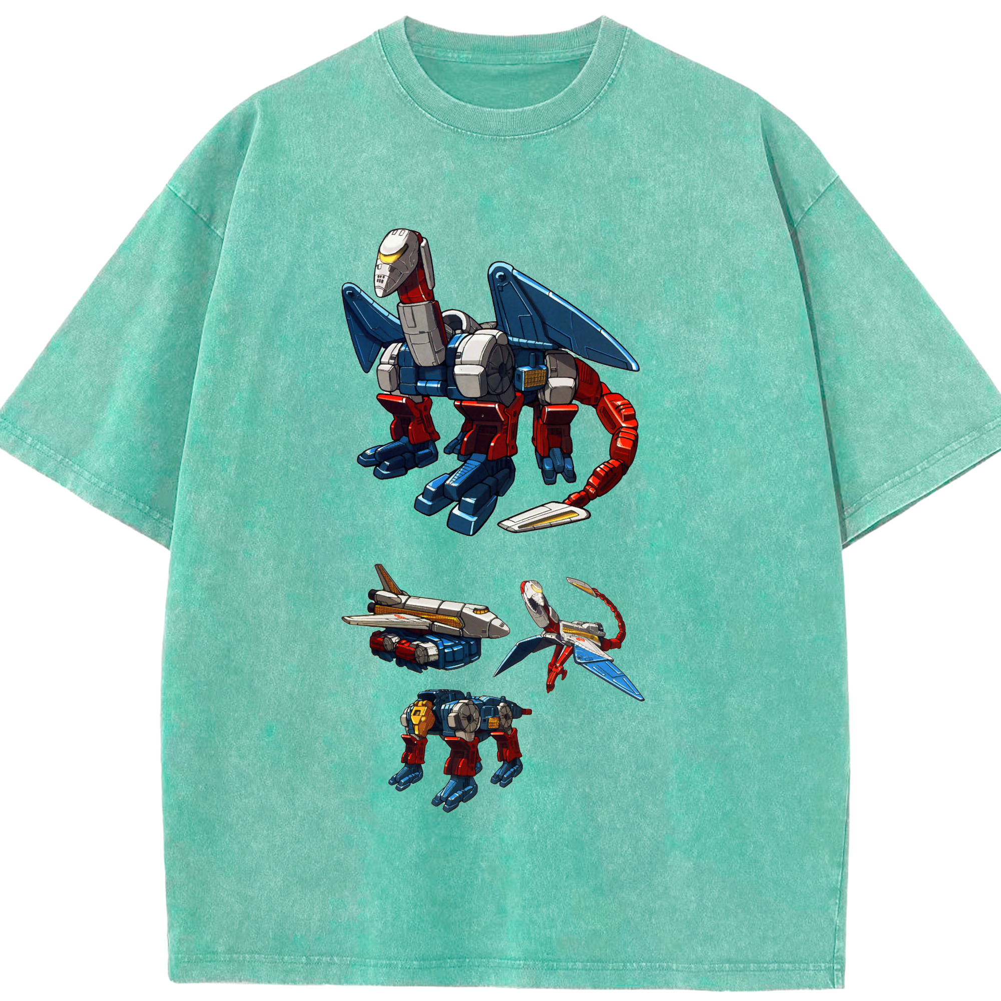（画像用）  綿100% ヴィンテージ風 半袖Tシャツ（フロントプリント）